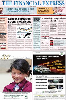 Financial Express Delhi - July 12th 2016