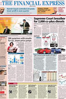 Financial Express Delhi - August 13th 2016