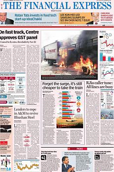 Financial Express Delhi - September 13th 2016