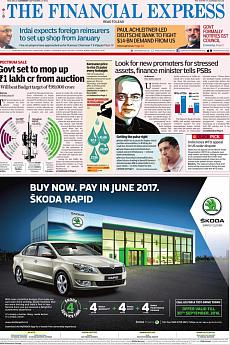 Financial Express Delhi - September 17th 2016