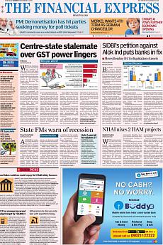 Financial Express Delhi - November 21st 2016