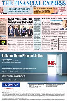 Financial Express Delhi - December 22nd 2016