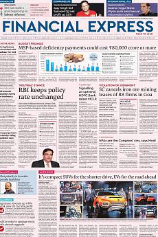 Financial Express Delhi - February 8th 2018