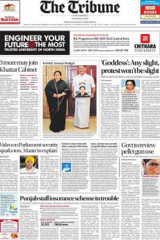 The Tribune Delhi - July 22nd 2016