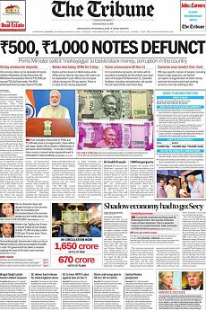The Tribune Delhi - November 9th 2016