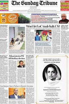 The Tribune Delhi - July 30th 2017