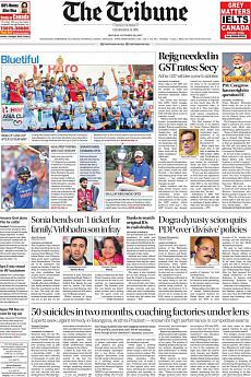 The Tribune Delhi - October 23rd 2017